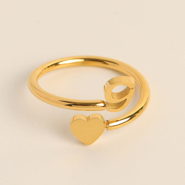 Evie – Initial Heart Ring – Personalized Jewelry for Every Occasion