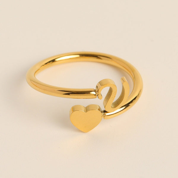 Evie – Initial Heart Ring – Personalized Jewelry for Every Occasion