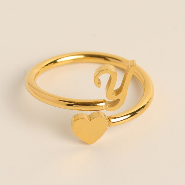 Evie – Initial Heart Ring – Personalized Jewelry for Every Occasion