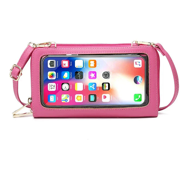 Jerlyn | RFID Blocking Touch Screen Crossbody Passport Holder Travel Wallet