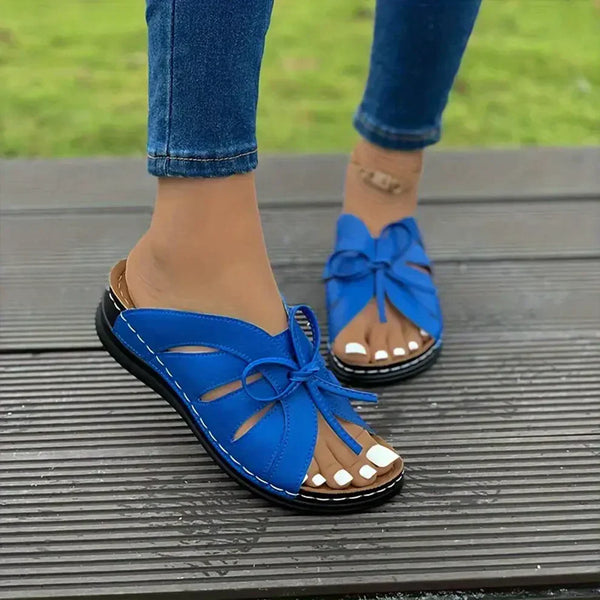 Bettina | Comfy Sandals with Bow Tie