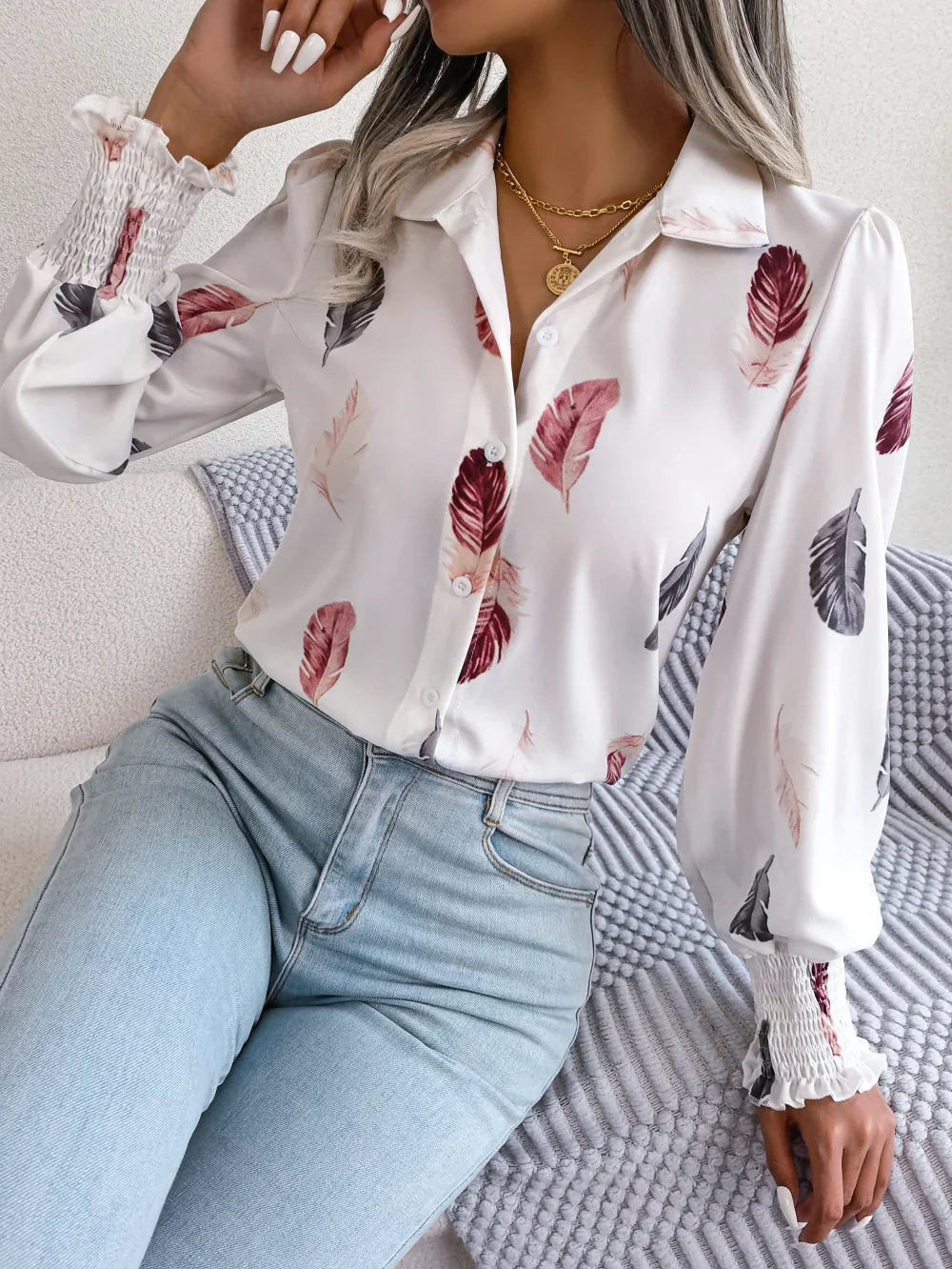 AUTUMN | Floral Print Blouse