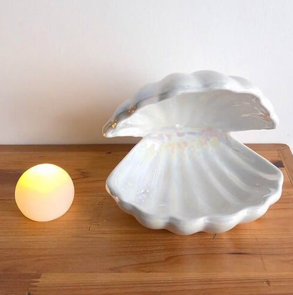 Chic Shell Lamp – Beach-Inspired Soft Light – Relaxing & Aesthetic