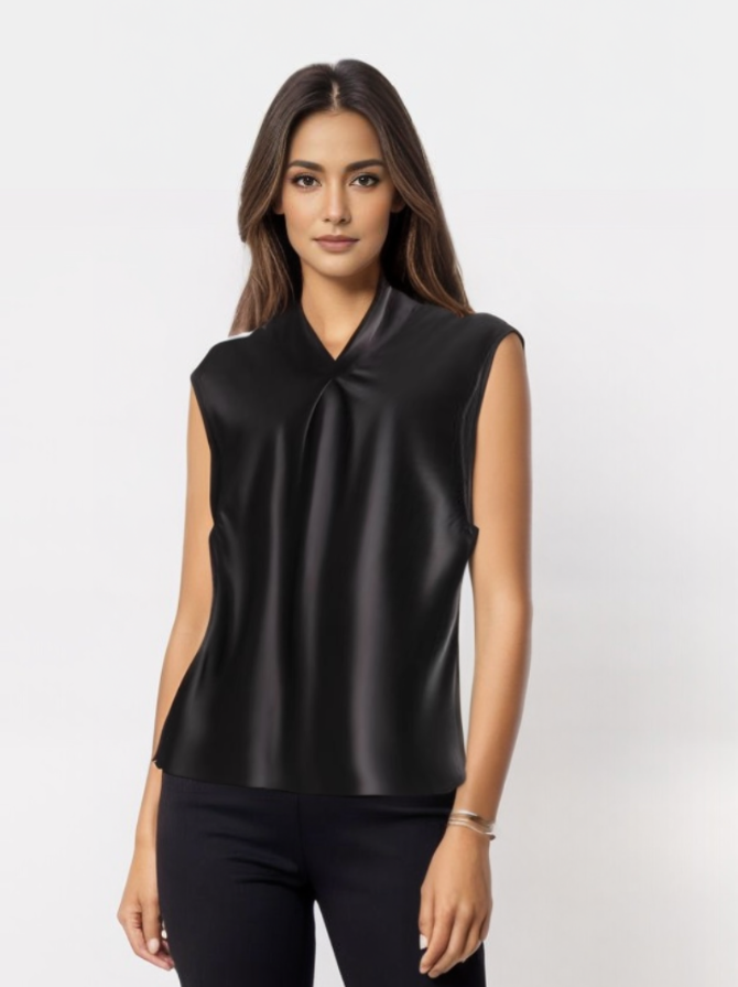 Pheobe | Elegant Sleeveless Blouse