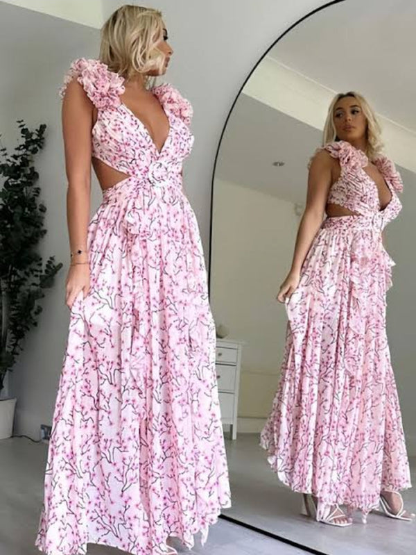 MADELINE | Stunning Maxi Pink Dress