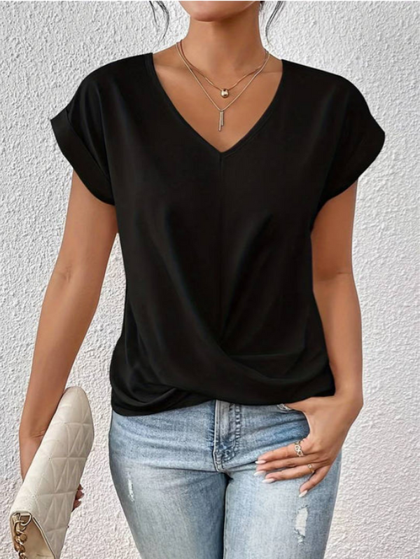 RIZZA | Versatile V-neck Shirt