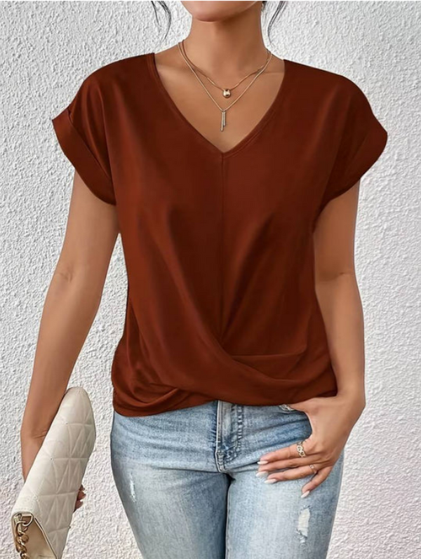 RIZZA | Versatile V-neck Shirt