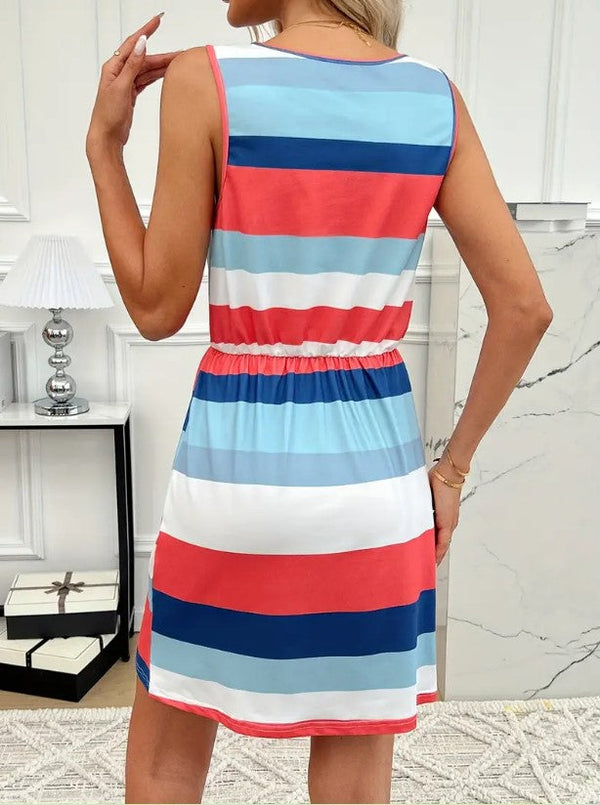 JANELLE | Casual Striped Women's Dress