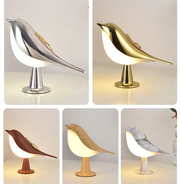 LumiNest | Cozy Wooden Bird Night Lamp