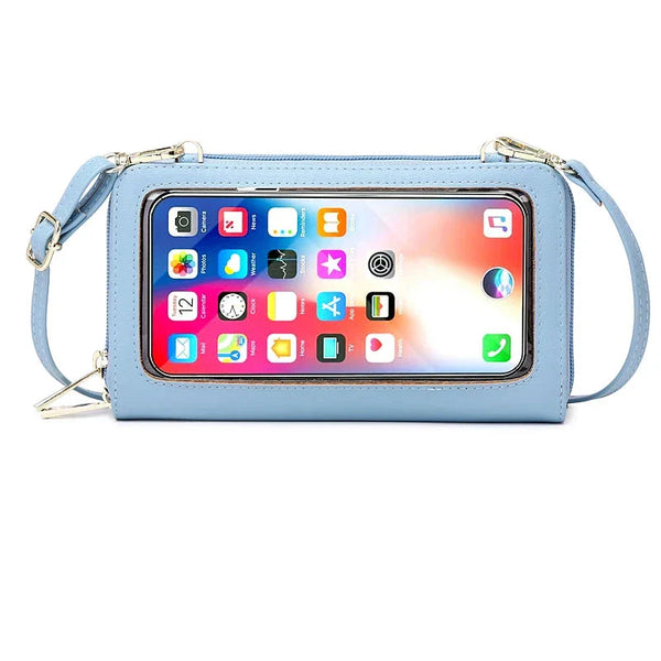 Jerlyn | RFID Blocking Touch Screen Crossbody Passport Holder Travel Wallet