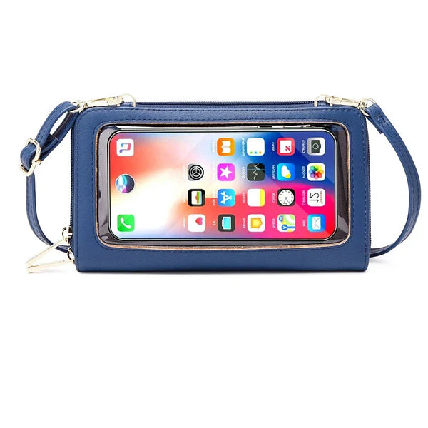 Jerlyn | RFID Blocking Touch Screen Crossbody Passport Holder Travel Wallet