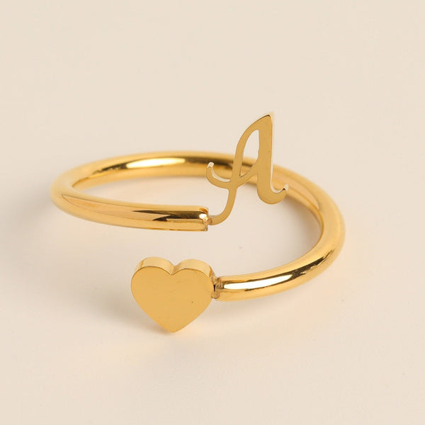 Evie – Initial Heart Ring – Personalized Jewelry for Every Occasion