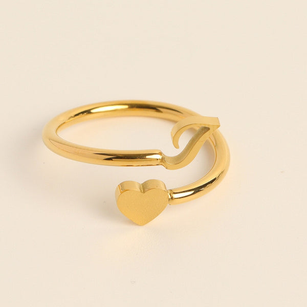 Evie – Initial Heart Ring – Personalized Jewelry for Every Occasion