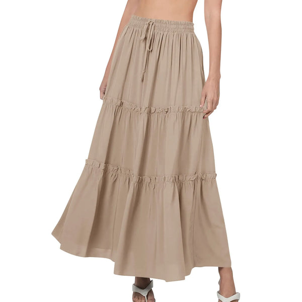 Yamina | Layered Loose Maxi Skirt