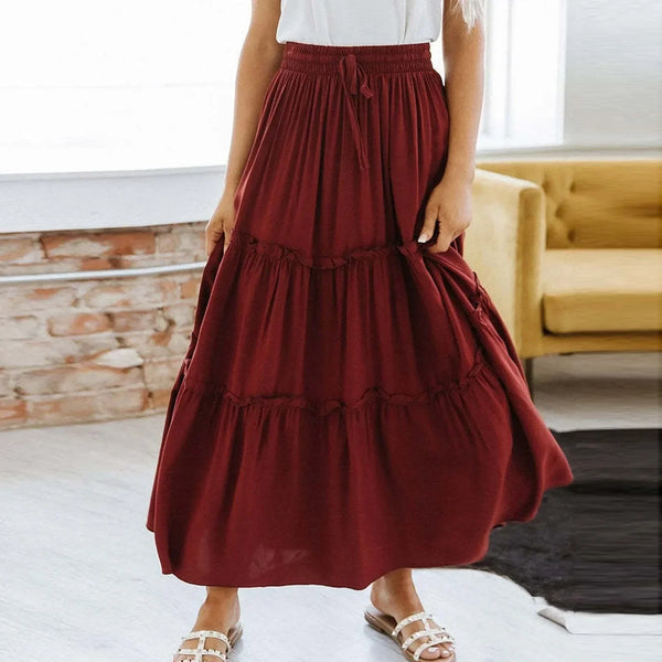 Yamina | Layered Loose Maxi Skirt