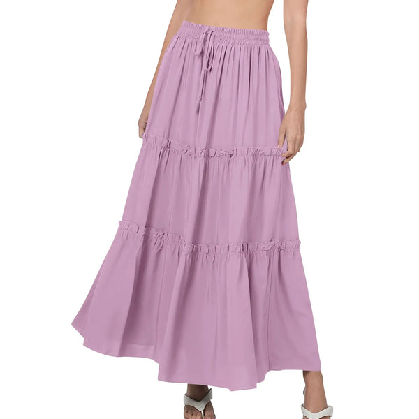 Yamina | Layered Loose Maxi Skirt