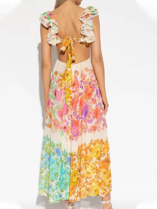 ROXANA | Floral Print Maxi Dress