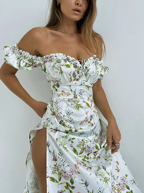 NEVE | Off Shoulder Floral Summer Dress