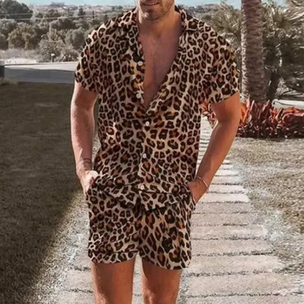 Enrique | Leopard Print Men's Summer Set