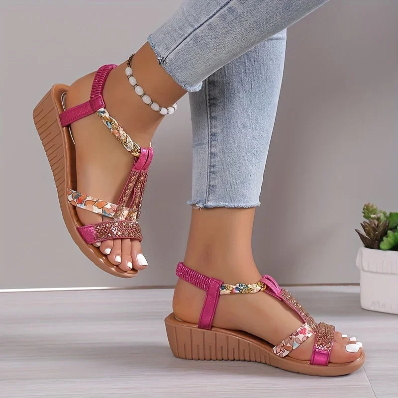 Olivette | Rhinestone Orthopedic Sandals