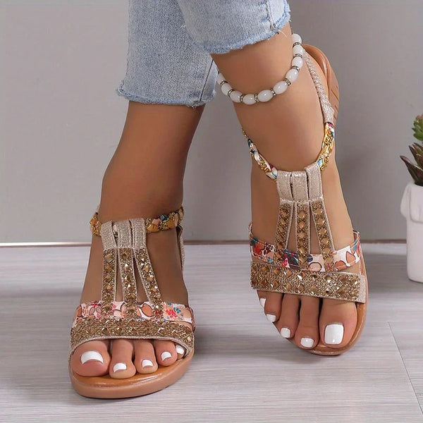 Olivette | Rhinestone Orthopedic Sandals