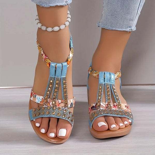 Olivette | Rhinestone Orthopedic Sandals