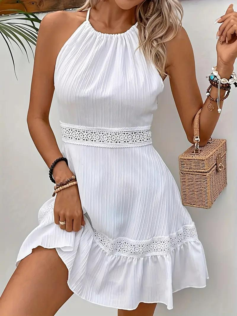 ZARIAH | White Boho Mini Dress