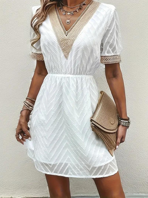 BRINLEY | Stylish V-Neck Boho Dress