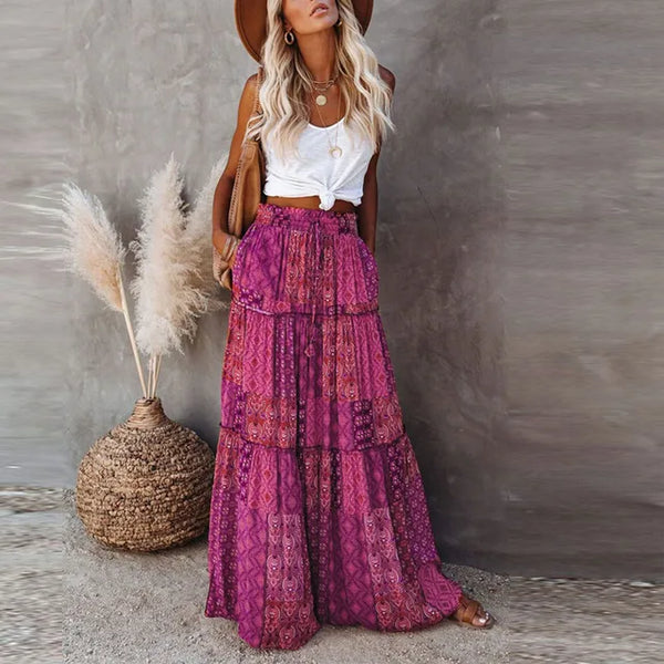 Dilara | Bohemian Maxi Skirt