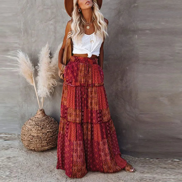 Dilara | Bohemian Maxi Skirt