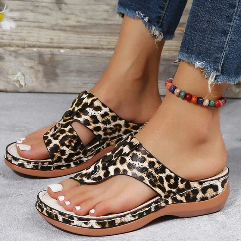 Novalee | Leopard Print Ortho Sandal