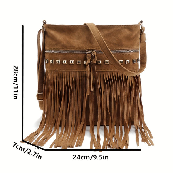 Loida | Vintage Fringe Crossbody Bag