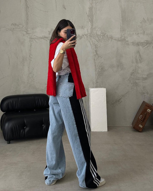 LENA | Unique Patchwork Jeans