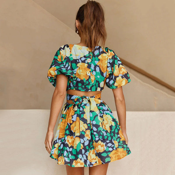 KYRA | Floral Pattern Summer Dress