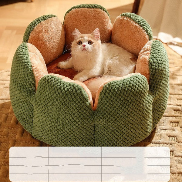 Cozy Flower Shaped Pet Bed