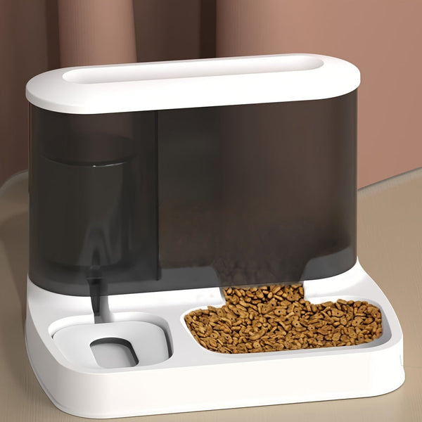 2-in-1 Automatic Pet Food & Water Dispenser – Hassle-Free Feeding & Hydration