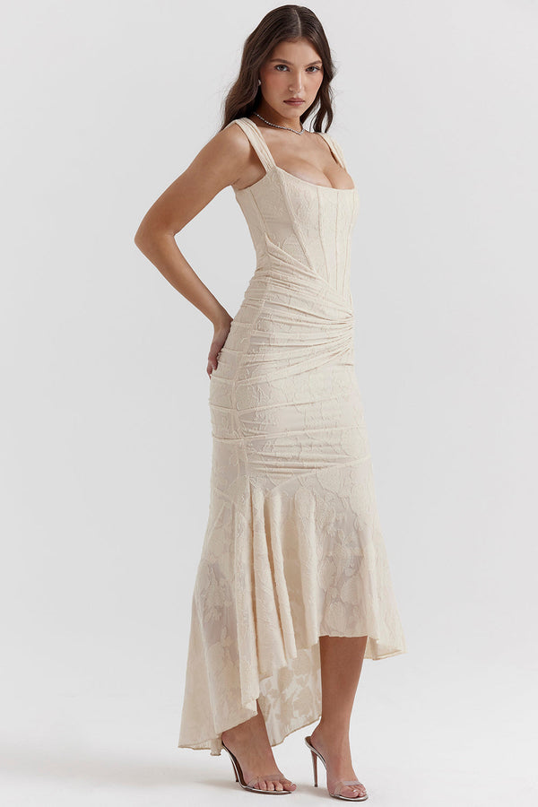 PALOMA | Elegant Asymmetrical Maxi Dress