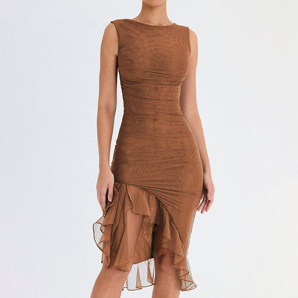 KIMBERLY | Ruffle Hem Cocktail Dress