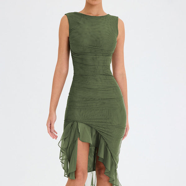 KIMBERLY | Ruffle Hem Cocktail Dress