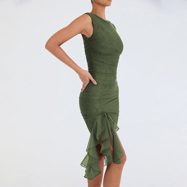 KIMBERLY | Ruffle Hem Cocktail Dress