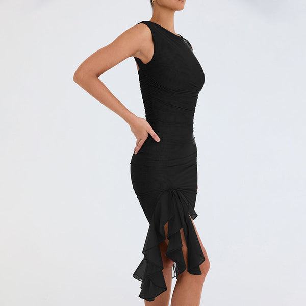 KIMBERLY | Ruffle Hem Cocktail Dress