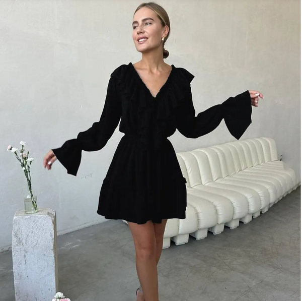 CAROLINE | Long Sleeves Mini Dress