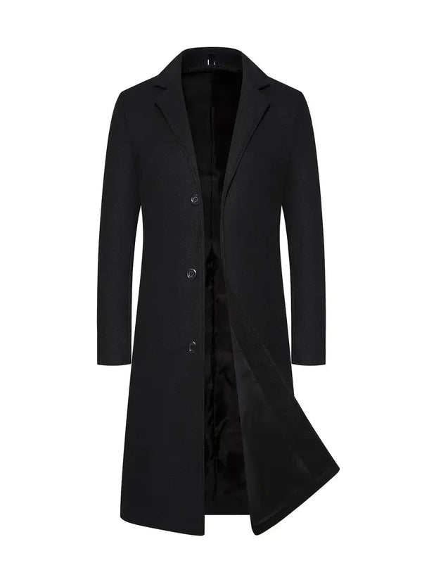 Jay | Men's Long Winter Trench Coat