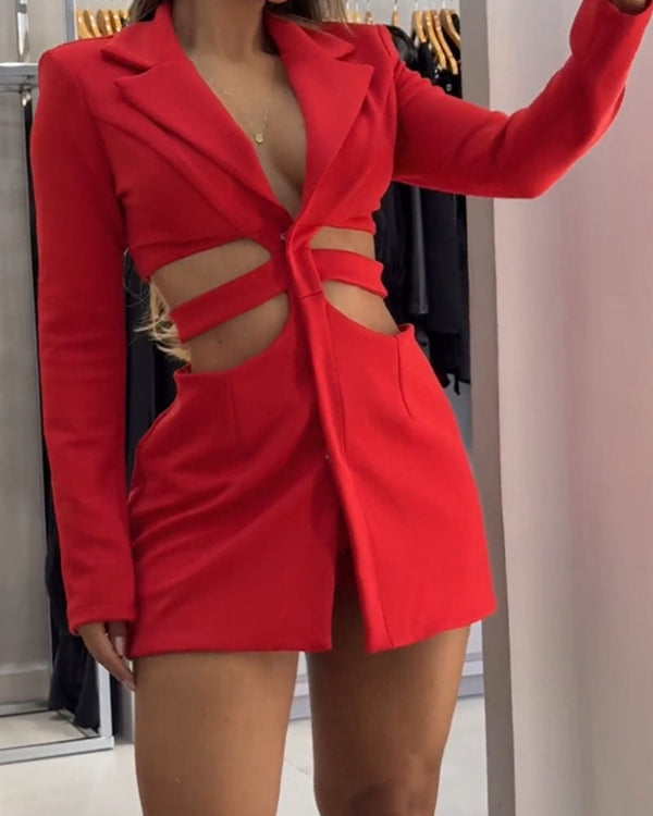 MICA | Cutout Blazer Mini Dress