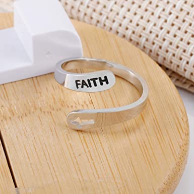 Matilda – Adjustable "Faith" Ring – Inspirational & Elegant