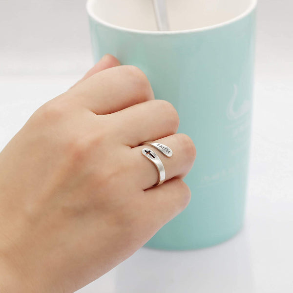 Matilda – Adjustable "Faith" Ring – Inspirational & Elegant