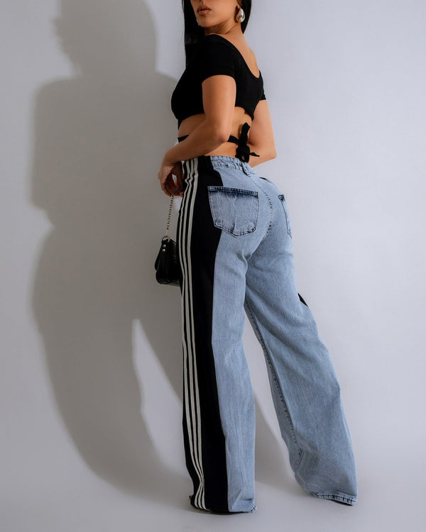 LENA | Unique Patchwork Jeans