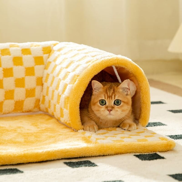 2-in-1 Cat Tunnel Bed