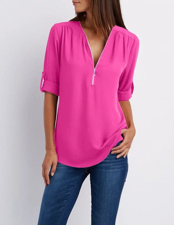 Alani | Elegant Zippered Tops