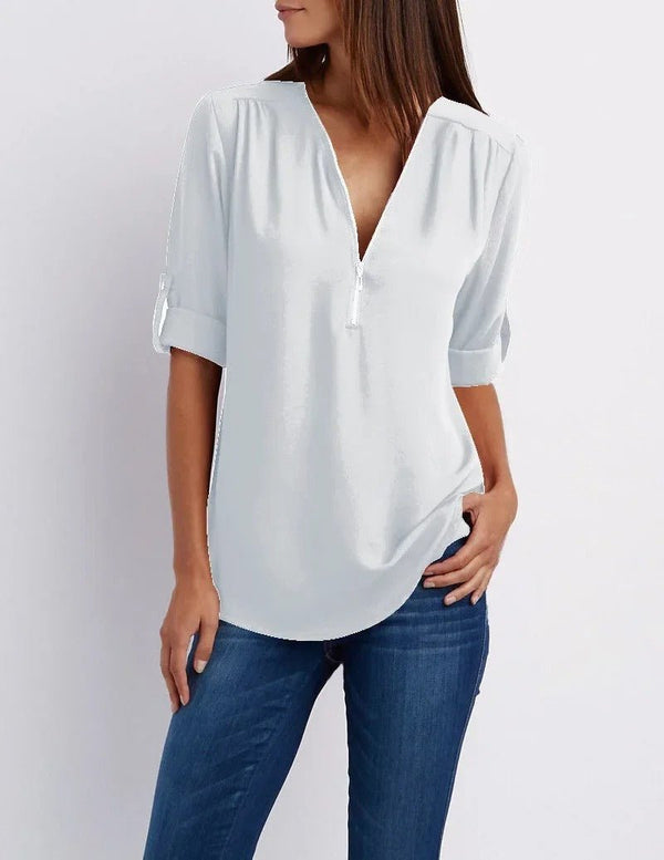 Alani | Elegant Zippered Tops